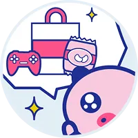 えーるくんがショッピングしている様子